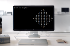 Read more about the article Best Diamond of Alphabets Pattern print solution in 2023